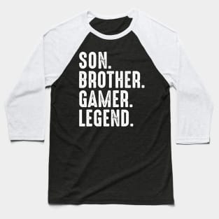 Gift For Gaming Teenage Boys & Kids Gamer Brother at christmas Baseball T-Shirt